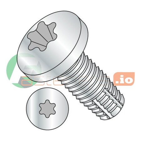 Newport Fasteners Thread Cutting Screw, #8-32 x 5/8 in, Zinc Plated Steel Pan Head Torx Drive, 9000 PK 551939